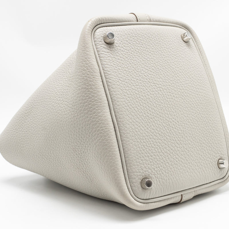 Hermes Picotin 18 Lock bag clemence gris perle SHW stamp U