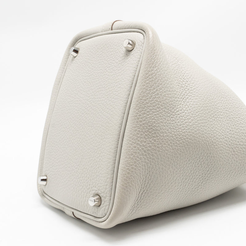 Hermes Picotin 18 Lock bag clemence gris perle SHW stamp U