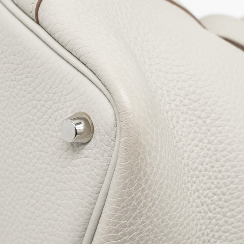 Hermes Picotin 18 Lock bag clemence gris perle SHW stamp U
