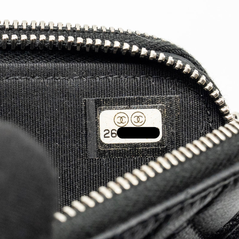 Chanel Double Zip Clutch with Chain Caviar Black SHW