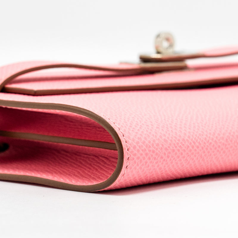 Hermes Kelly To Go Epsom 1Q Rose Confetti SHW Stamp Z