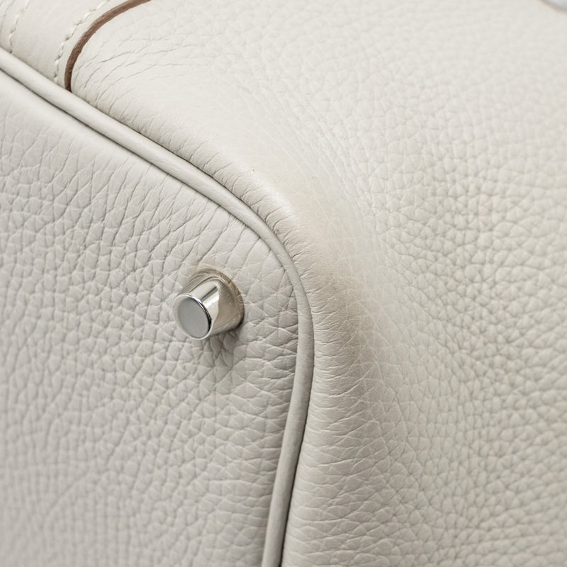 Hermes Picotin 18 Lock bag clemence gris perle SHW stamp U