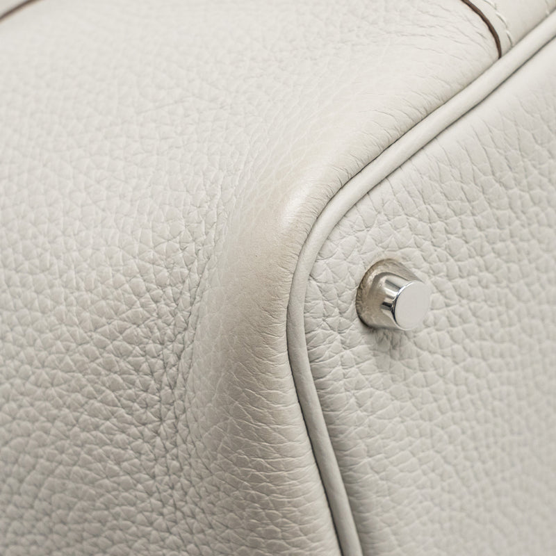 Hermes Picotin 18 Lock bag clemence gris perle SHW stamp U