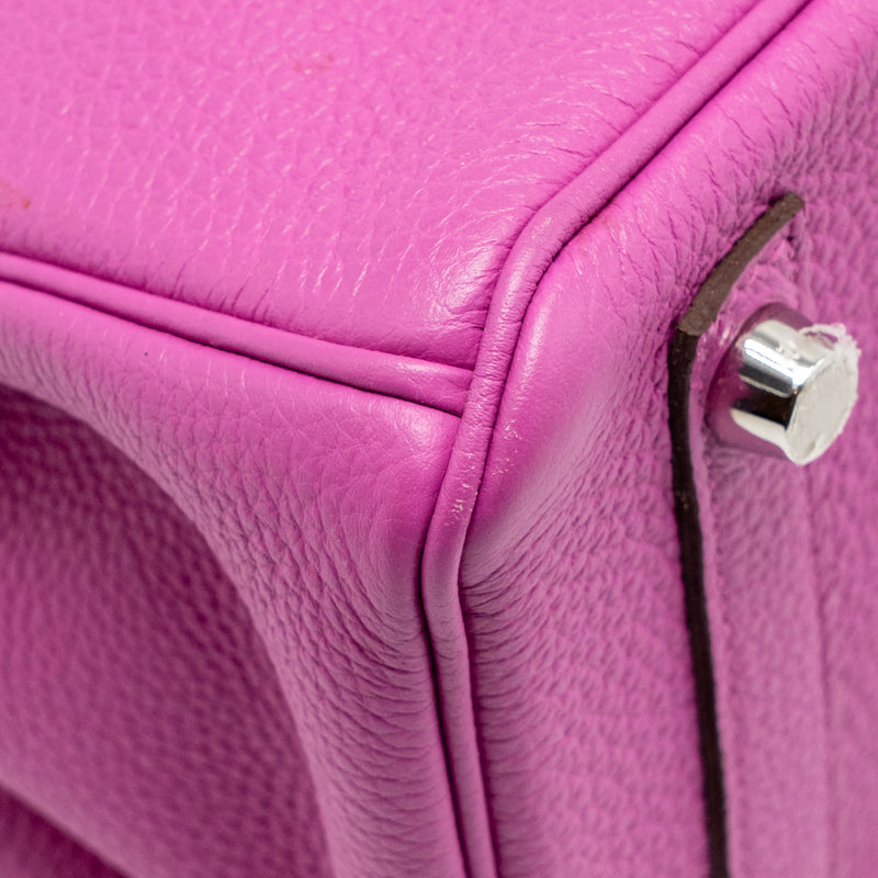 Hermes Birkin 25 Togo Magnolia SHW Stamp C