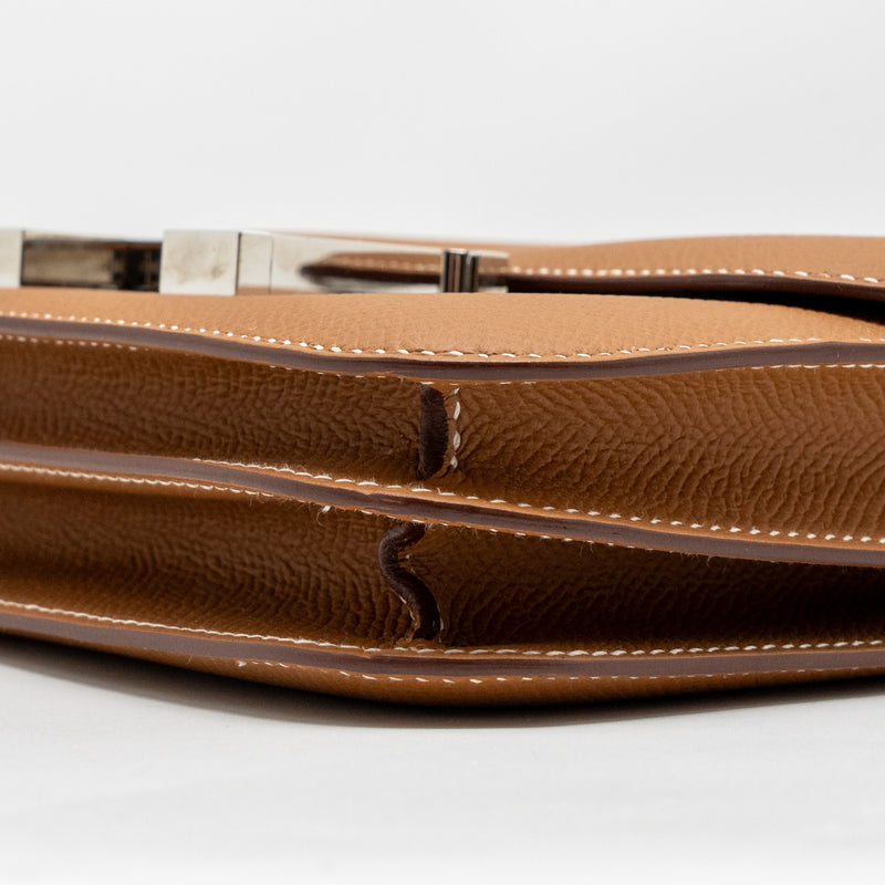 Hermes Mini Constance epsom Gold SHW stamp Z