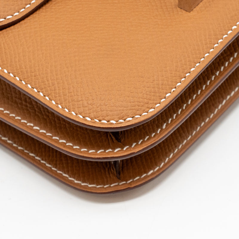 Hermes Mini Constance epsom Gold SHW stamp Z