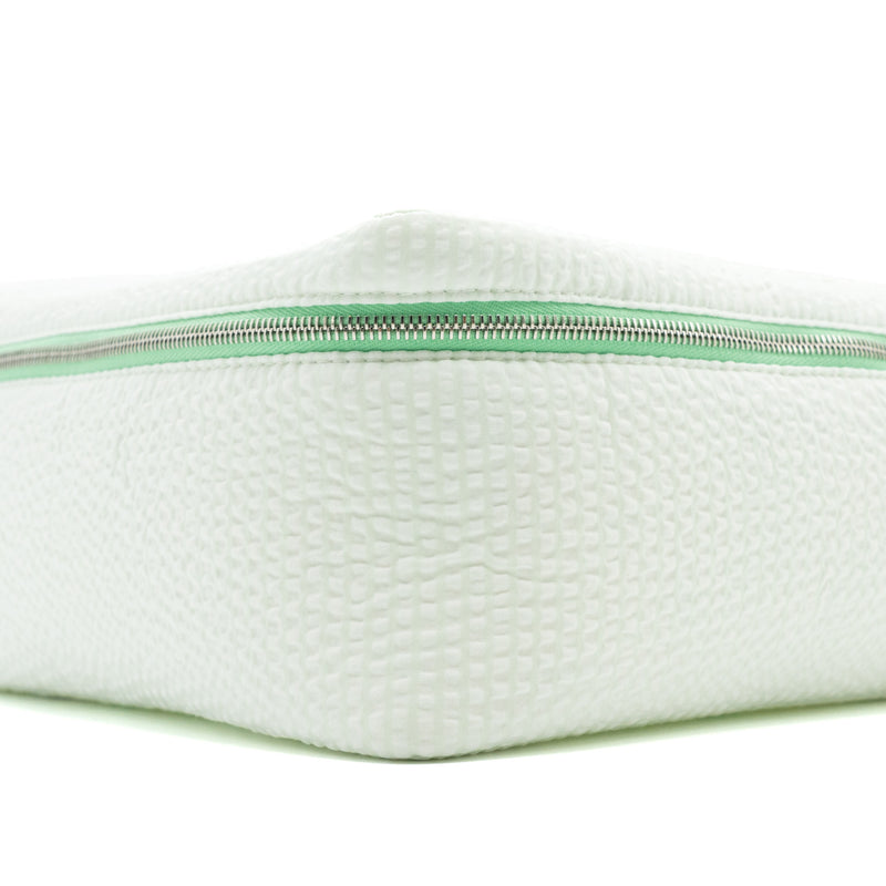 Hermes Toogo Cabriole Case, Medium Model Cotton Vert Aqua SHW