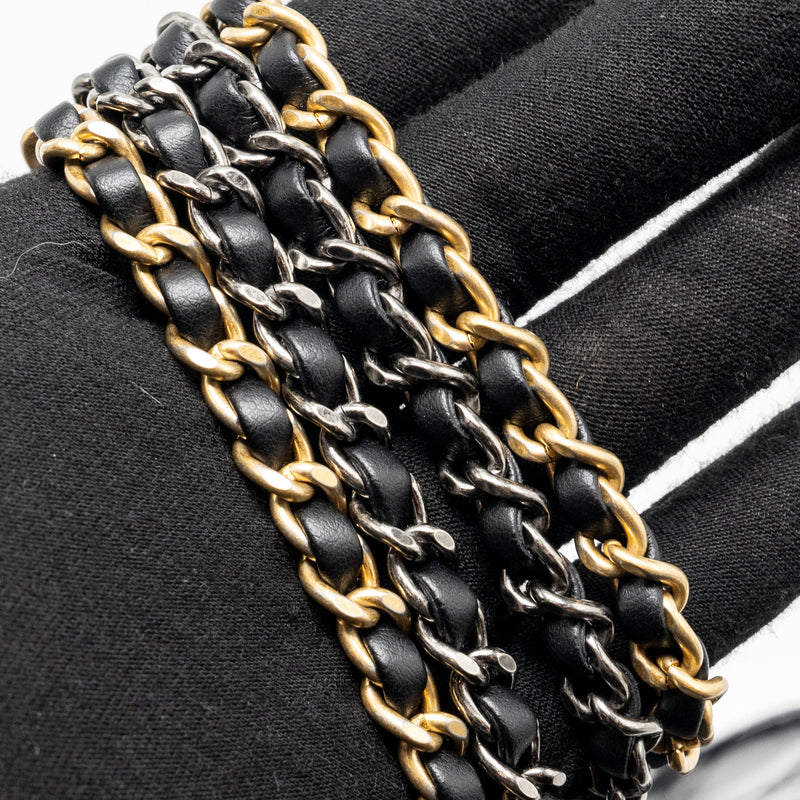 Chanel Small Gabrielle Backpack Aged Calfskin Black Multicolour colour Hardware (Microchip)