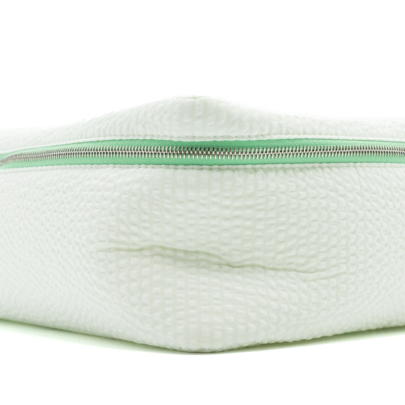 Hermes Toogo Cabriole Case, Medium Model Cotton Vert Aqua SHW
