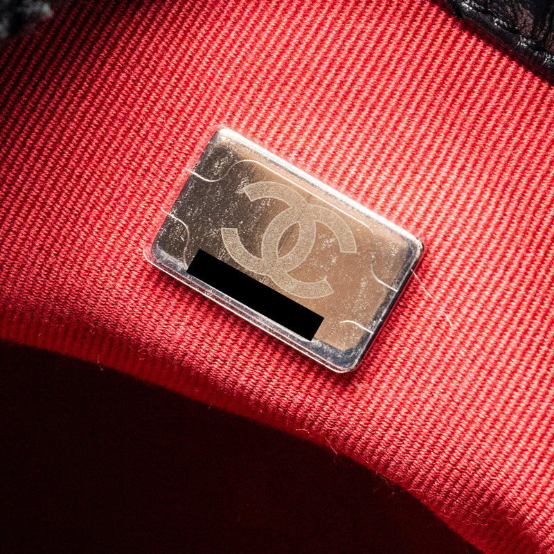 Chanel Small Gabrielle Backpack Aged Calfskin Black Multicolour colour Hardware (Microchip)