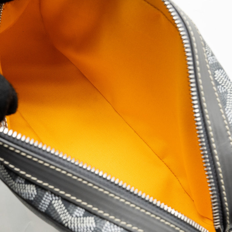 Goyard Cap Vert PM Crossbody Bag Goyardine Canvas/Leather Grey SHW