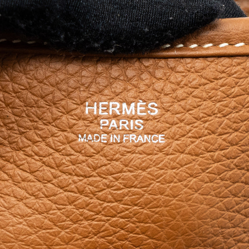 Hermes Evelyn 29 Clemence Gold SHW Stamp U