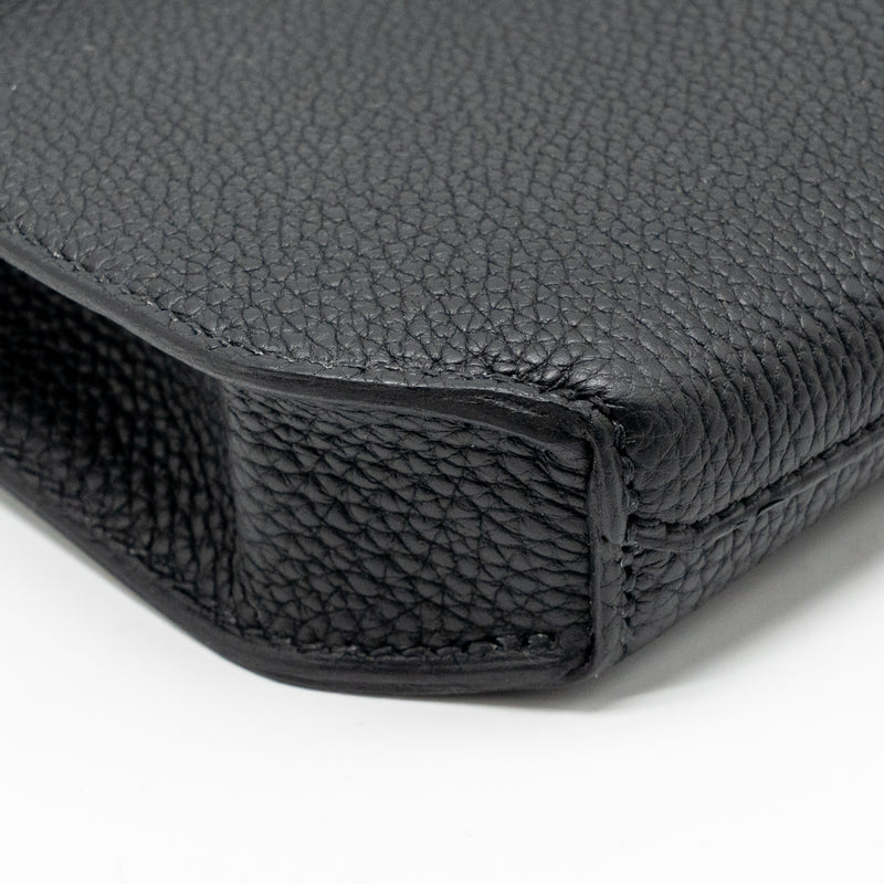 Hermes Pochette Kelly Depeches 25 Togo So Black Stamp B