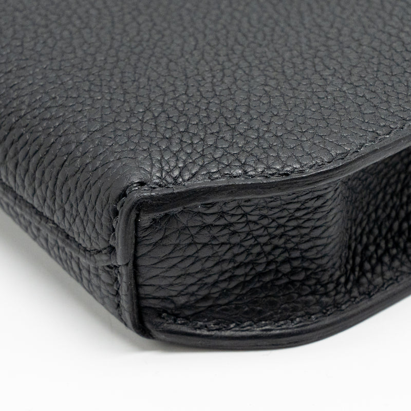 Hermes Pochette Kelly Depeches 25 Togo So Black Stamp B