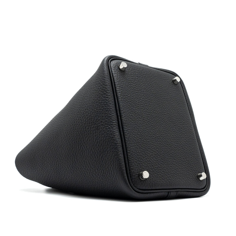 Hermes Picotin 18 Lock Bag Clemence Black SHW Stamp B