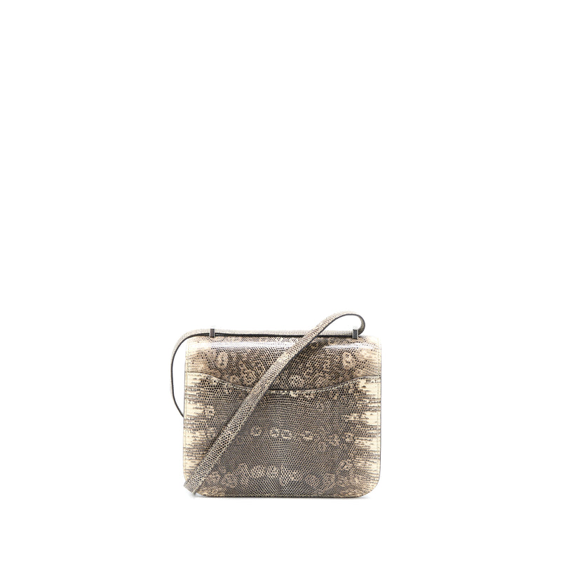 Hermes Mini Constance Lizard Ombré SHW Stamp D