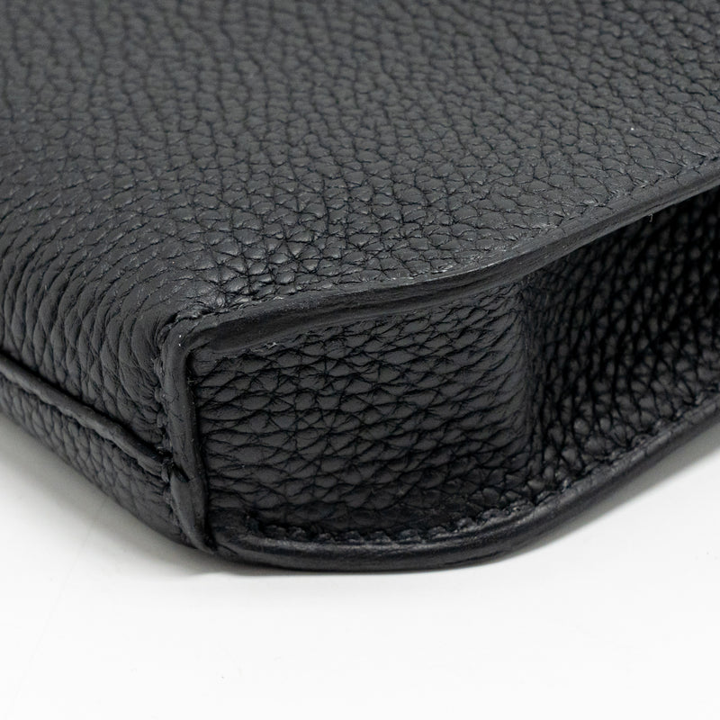 Hermes Pochette Kelly Depeches 25 Togo So Black Stamp B