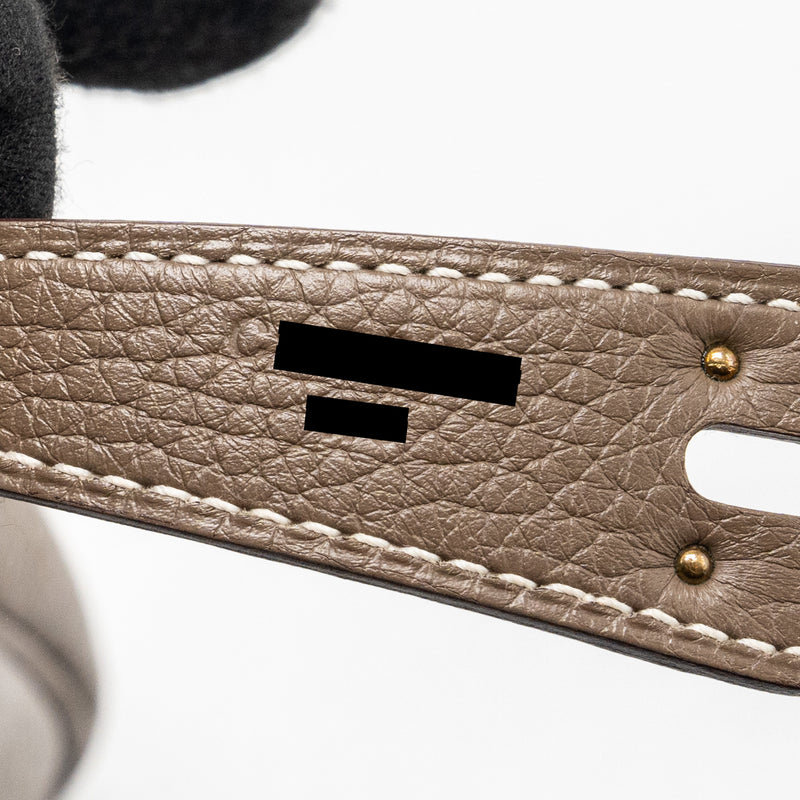 Hermes Lindy 30 Clemence Etoupe GHW Stamp C