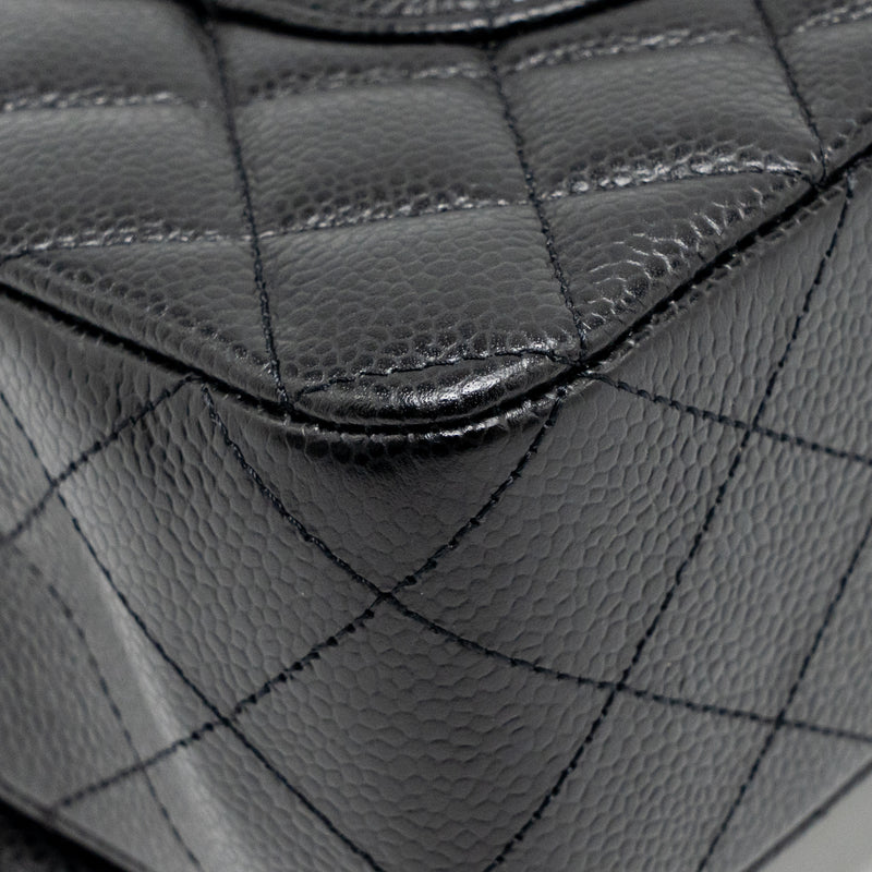 Chanel Medium Classic Double Flap Bag Caviar Black LGHW