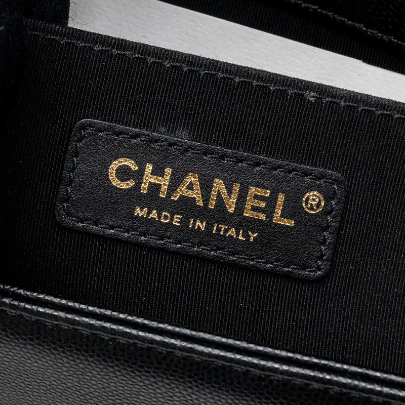 Chanel Medium Classic Boy Bag Caviar Black GHW