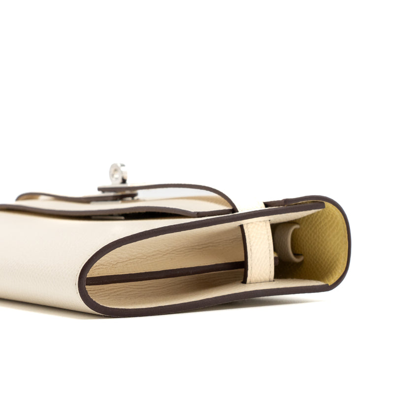 hermes classic kelly to go epsom nata / Jaune poussin SHW stamp U