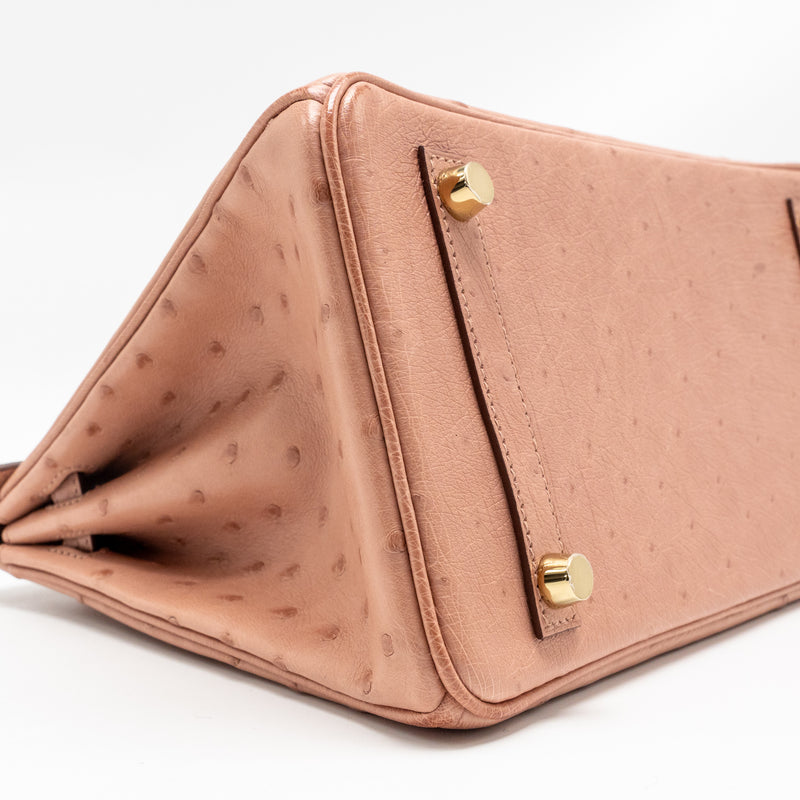 Hermes birkin 25 ostrich 94 Terre cutie GHW stamp B