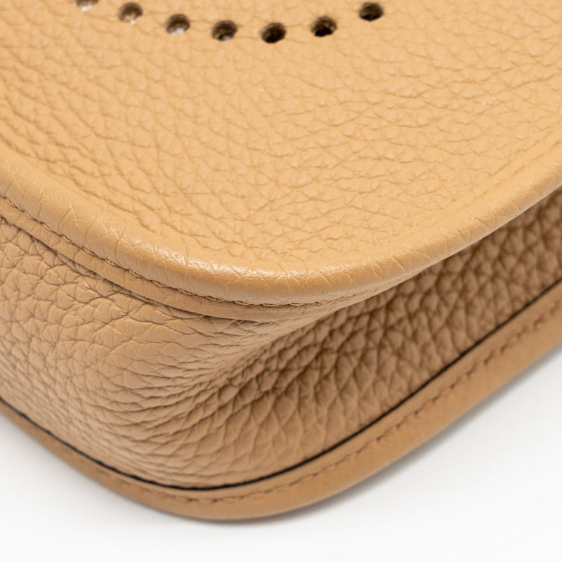 Hermes Mini Evelyne clemence chai multicolor strap SHW stamp U