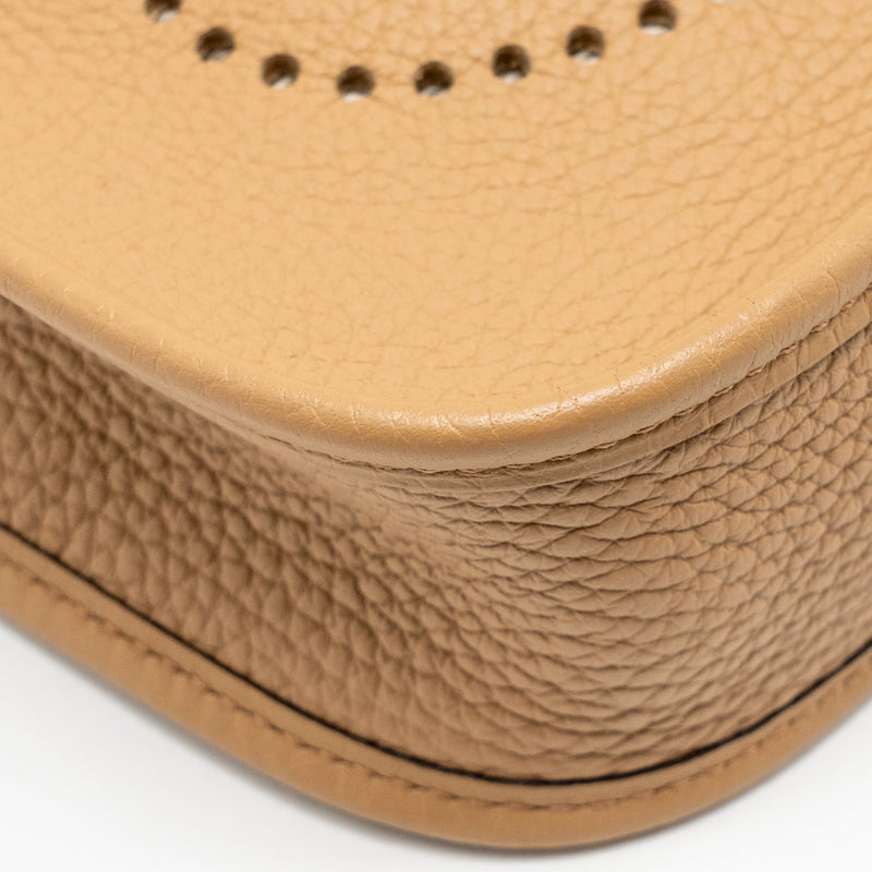 Hermes Mini Evelyne clemence chai multicolor strap SHW stamp U