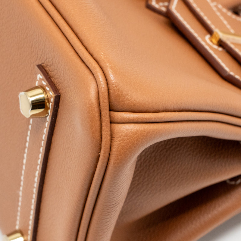 Hermes Shoulder Birkin evercolor Gold GHW Stamp K