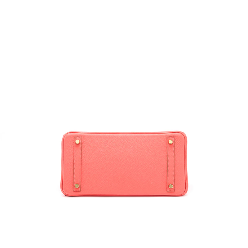 Hermes Birkin 30 Clemence T5 Rose Jaipur GHW Stamp Square R
