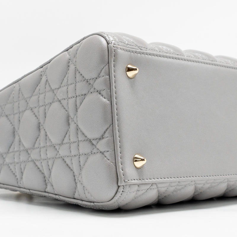 Dior Medium Lady Dior Lambskin Grey LGHW
