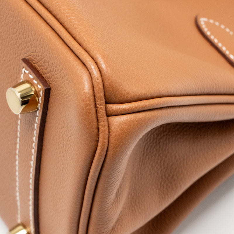 Hermes Shoulder Birkin evercolor Gold GHW Stamp K