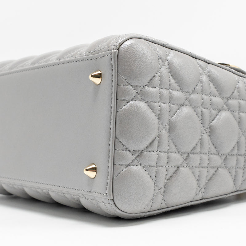 Dior Medium Lady Dior Lambskin Grey LGHW