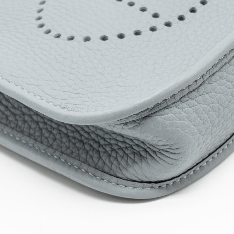 Hermes mini evelyne clemence gris pantin LGHW Stamp K