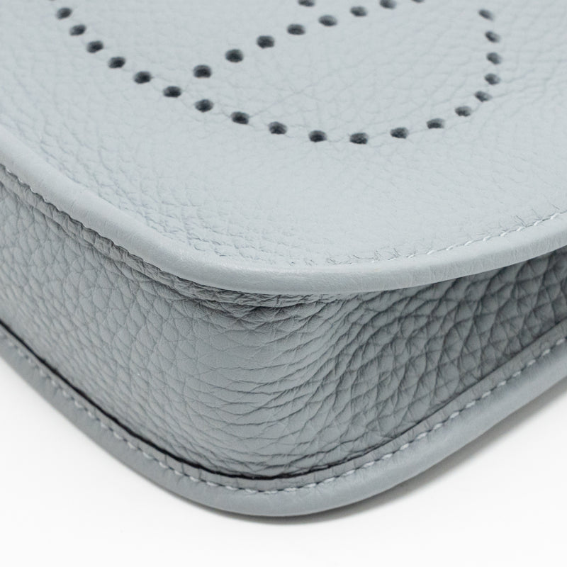 Hermes mini evelyne clemence gris pantin LGHW Stamp K