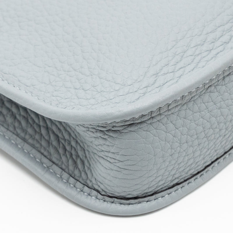 Hermes mini evelyne clemence gris pantin LGHW Stamp K