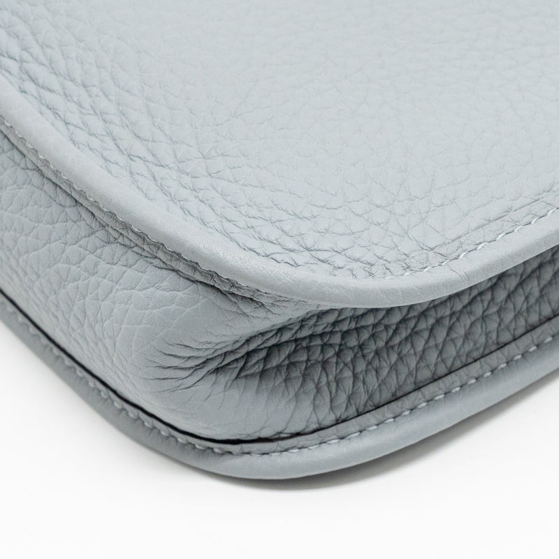 Hermes mini evelyne clemence gris pantin LGHW Stamp K