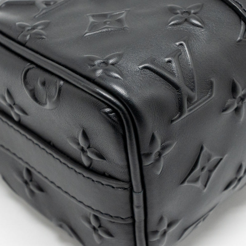 Louis Vuitton Keepall XS Monogram Seal Cowhide Leather So Black