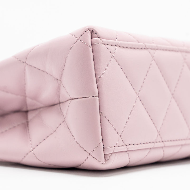 Chanel Mini Kelly Shopping Tote Bag Calfskin Light Purple GHW (Microchip)