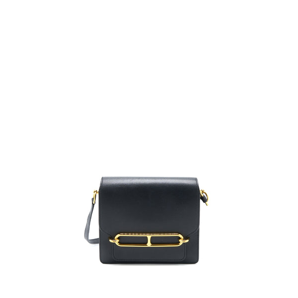 Hermes Mini Roulis Evercolor Black GHW Stamp C
