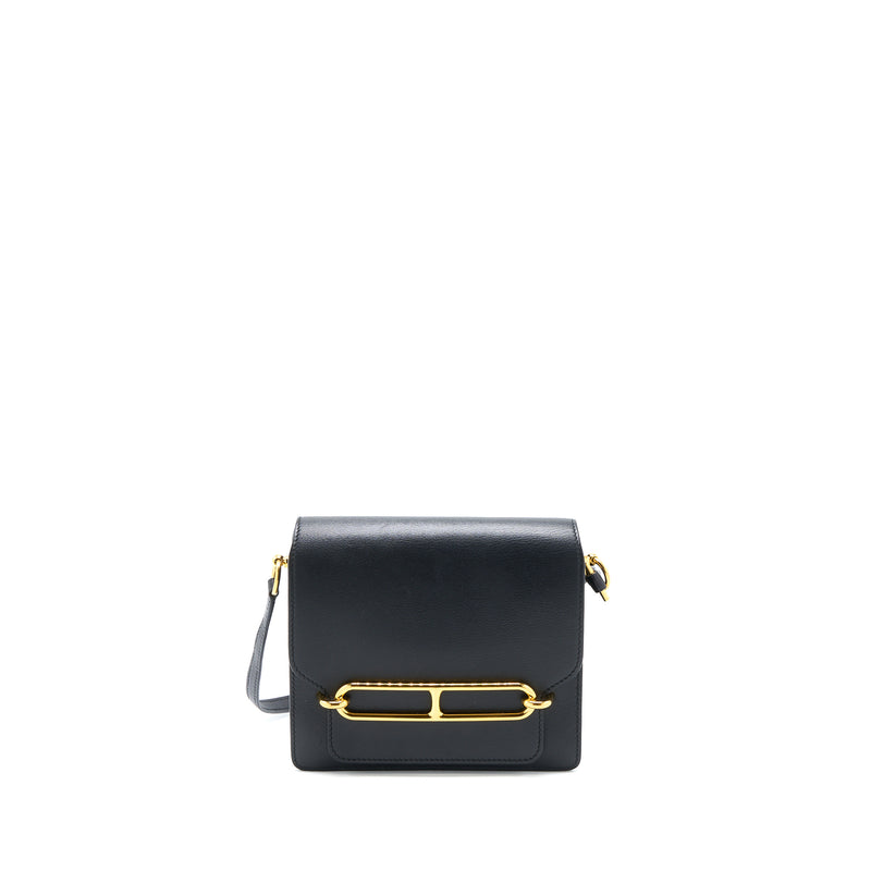 Hermes Mini Roulis Evercolor Black GHW Stamp C