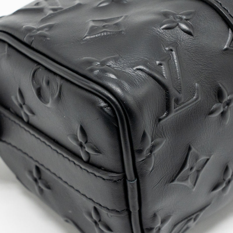 Louis Vuitton Keepall XS Monogram Seal Cowhide Leather So Black