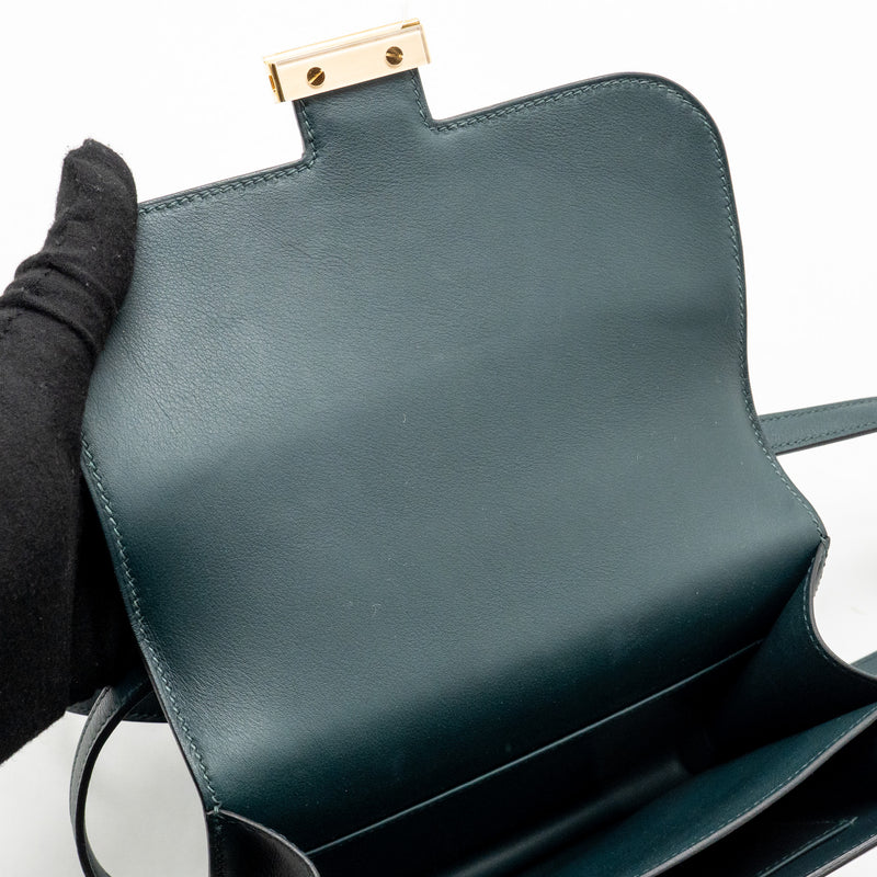 Hermes Mini Constance Swift Vert Cypres GHW Stamp Z