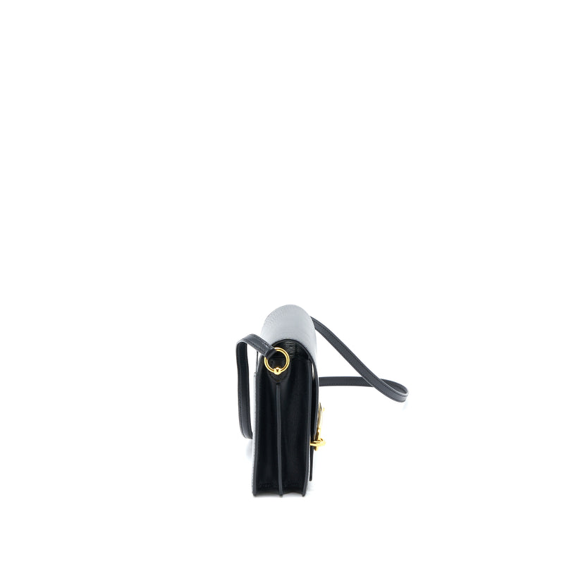 Hermes Mini Roulis Evercolor Black GHW Stamp C