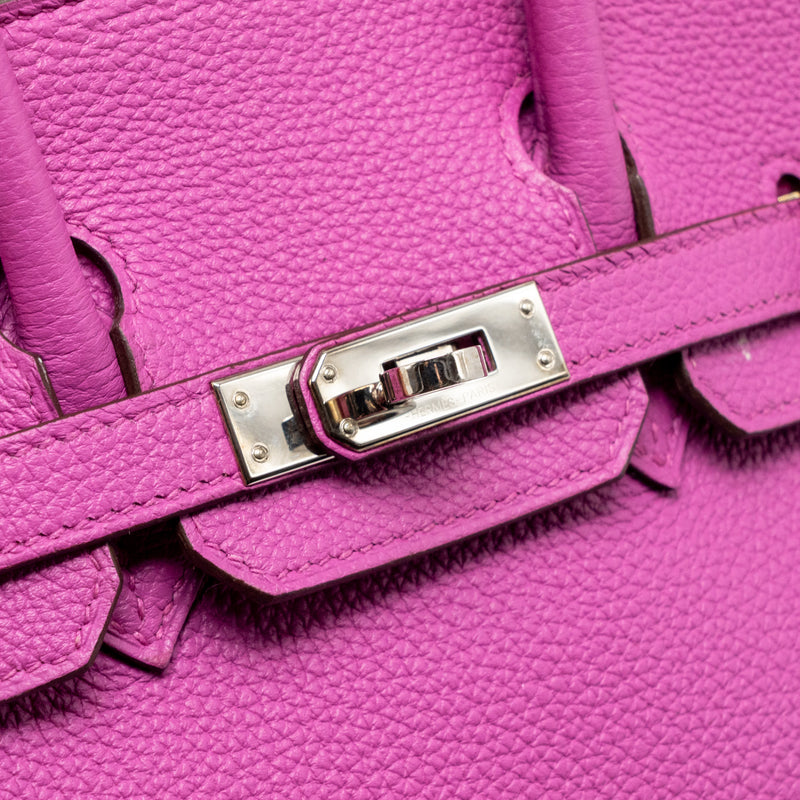 Hermes Birkin 25 Togo Magnolia SHW Stamp C