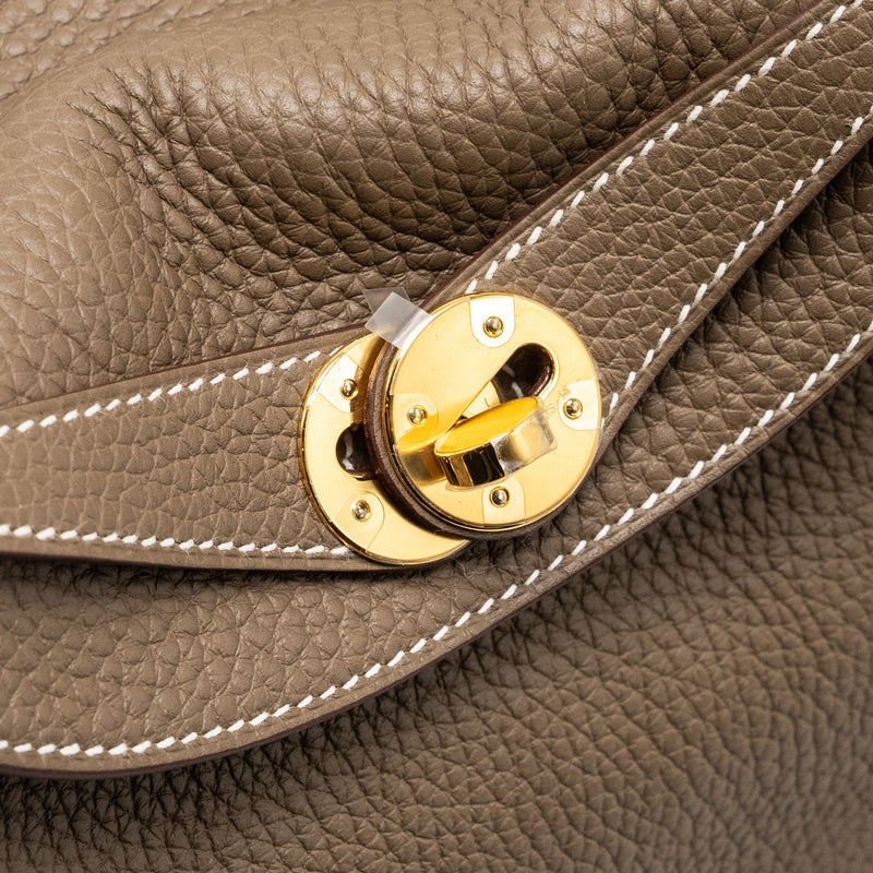 Hermes Lindy 26 Clemence Etoupe GHW Stamp U