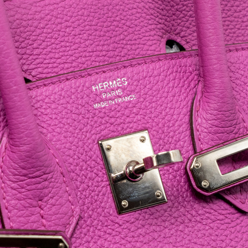 Hermes Birkin 25 Togo Magnolia SHW Stamp C