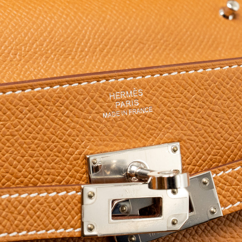 Hermes Kelly To Go Epsom Gold SHW Stamp Z