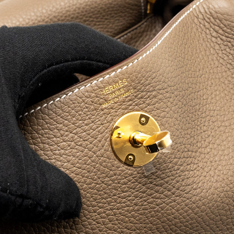 Hermes Lindy 26 Clemence Etoupe GHW Stamp U