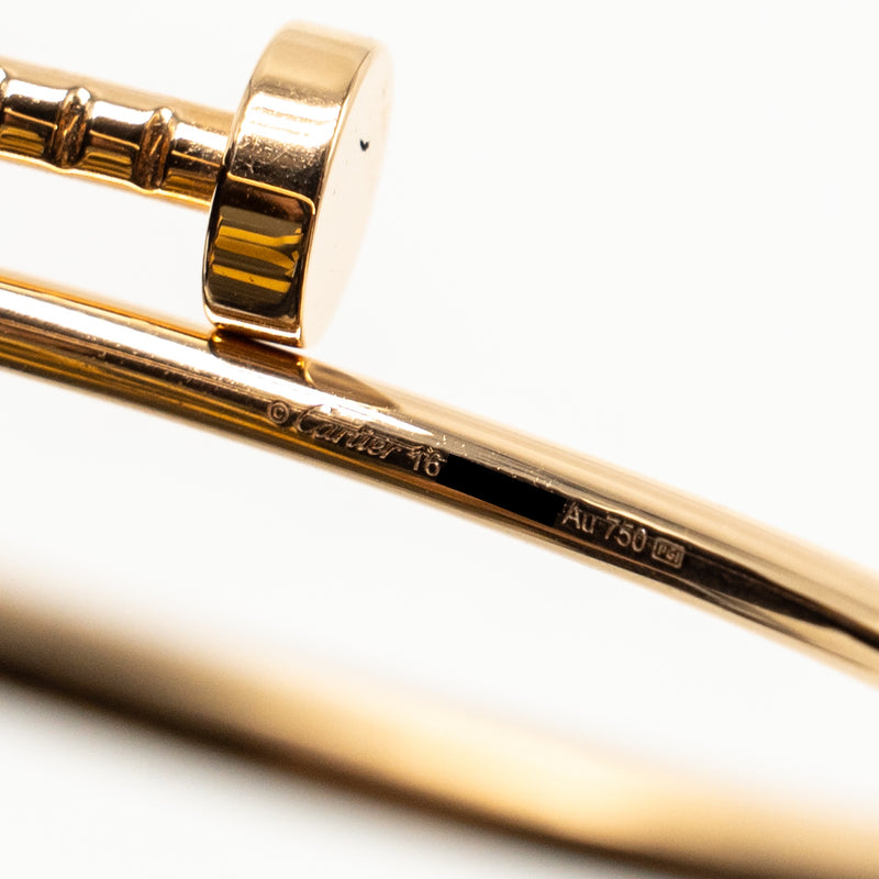 Cartier Size 16 Juste Un Clou Bracelet Small Model, Rose Gold